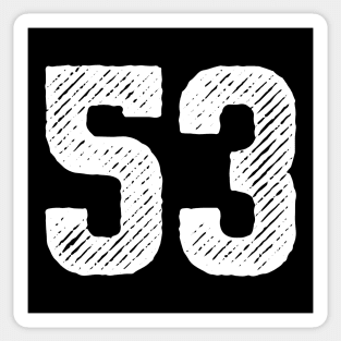 Fifty Three 53 Sticker